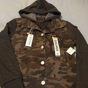 Wallflower Camo Denim Jacket